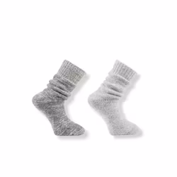 Eskimåsocka i Ull, Grå och ljusgrå 2-par