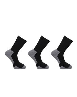 Merinoull Hiking Socks, Svart/Grå 3-Par