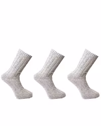 Raggsocka i Ull, Ljusgrå 3-par