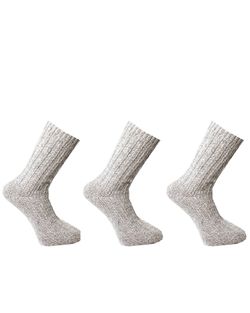 Raggsocka i Ull, Ljusgrå 3-par