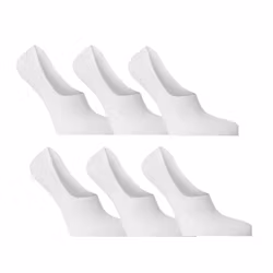 Invisible Socks Bambu, Vita 6-par