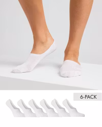 Invisible Socks Bambu, Vita 6-par