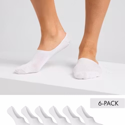 Invisible Socks Bambu, Vita 6-par