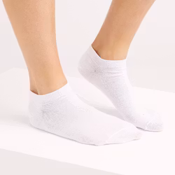 Sneaker Socks Bambu, Vit 6-pack