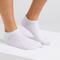 Sneaker's Socks - Utan Tåsöm i Bambu, Vit 6-pack