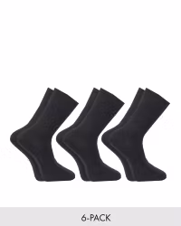 Tennis Socks Frottésula, Svart 6-pack