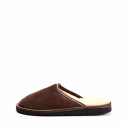 Mocka Slippers i Fårskinn SÄLEN, Brown