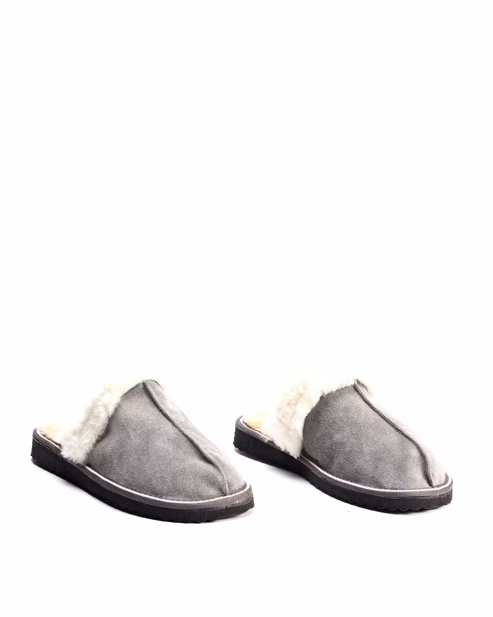 Fårskinn Slippers FJÄLL, Ljusgrå
