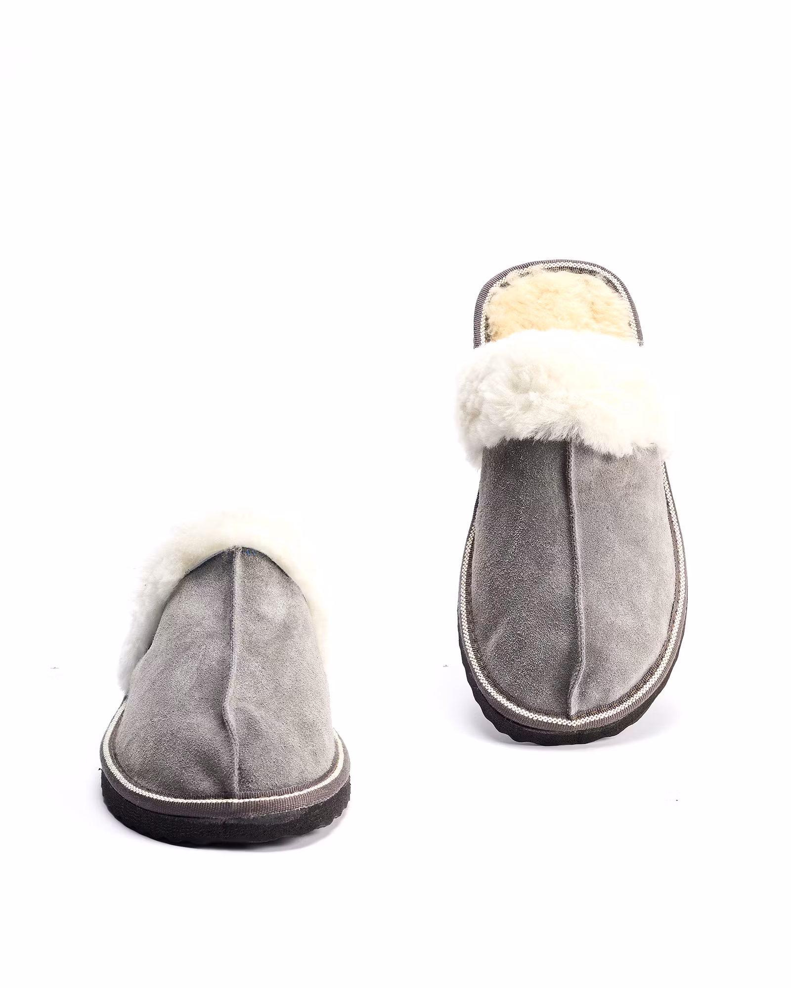 Fårskinn Slippers FJÄLL, Ljusgrå