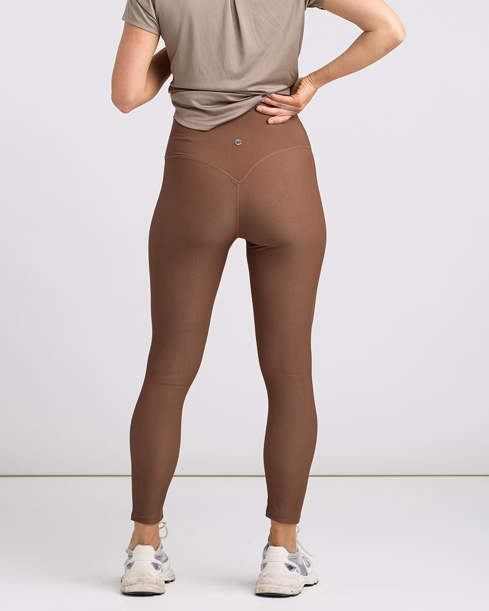 Ribbtights High Waist - Brun