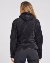 Softpile Fleece Hoodie Dam – Svart | Mountain Trekking