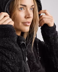 Softpile Hoodie Dam, Svart