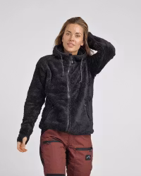 Softpile Hoodie Dam, Svart