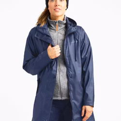 Regnjacka PU Mid-Coat Dam, Dk. Blue