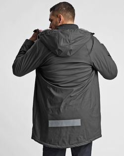 Fodrad Regnjacka Herr, Black
