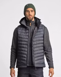 Väst Softshell-Hybrid Herr Black