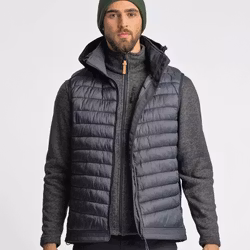 Väst Softshell-Hybrid Herr Black
