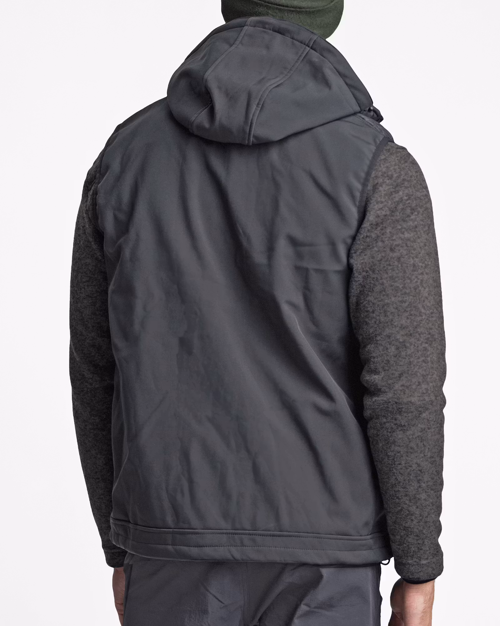 Väst Softshell-Hybrid Herr Black