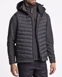 Väst Softshell-Hybrid Herr Black