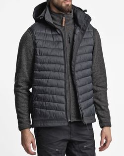 Väst Softshell-Hybrid Herr Black