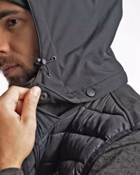 Hybridväst Herr – Softshell & Vadderad True North | Black