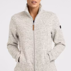 Flatfleece Jacka Dam - Ljusgrå (XS-5XL)