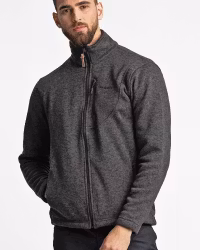 Flatfleece jacka Herr – Black
