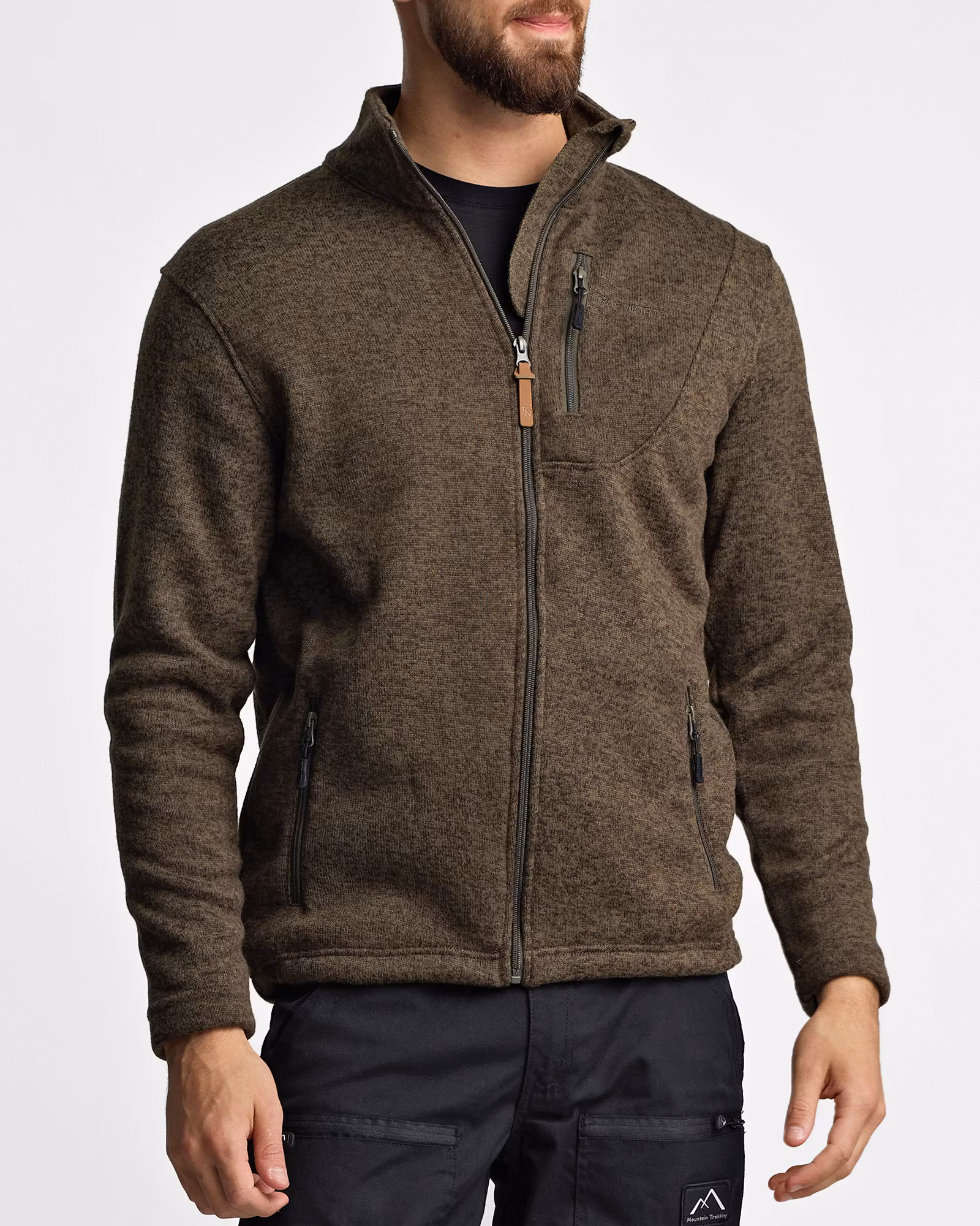 Flatfleece Tröja True North, Herr – Tarmac (S-XXL)