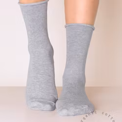 Sense Organic Cotton Socks, Grå 3-Par
