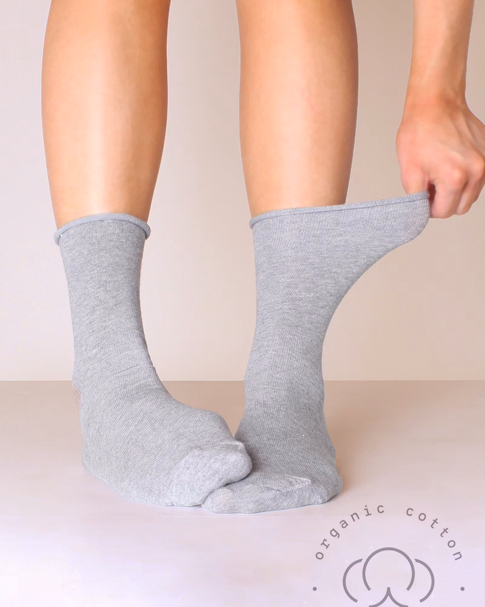 Sense Organic Cotton Socks, Grå 3-Par