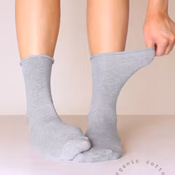 Sense Organic Cotton Socks, Grå 3-Par