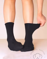 Sense Organic Cotton Socks, Svart 3-Par