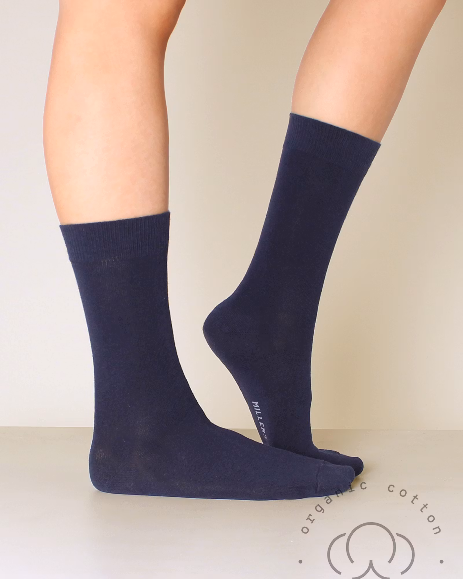 Organic Cotton, Navy 3-Par