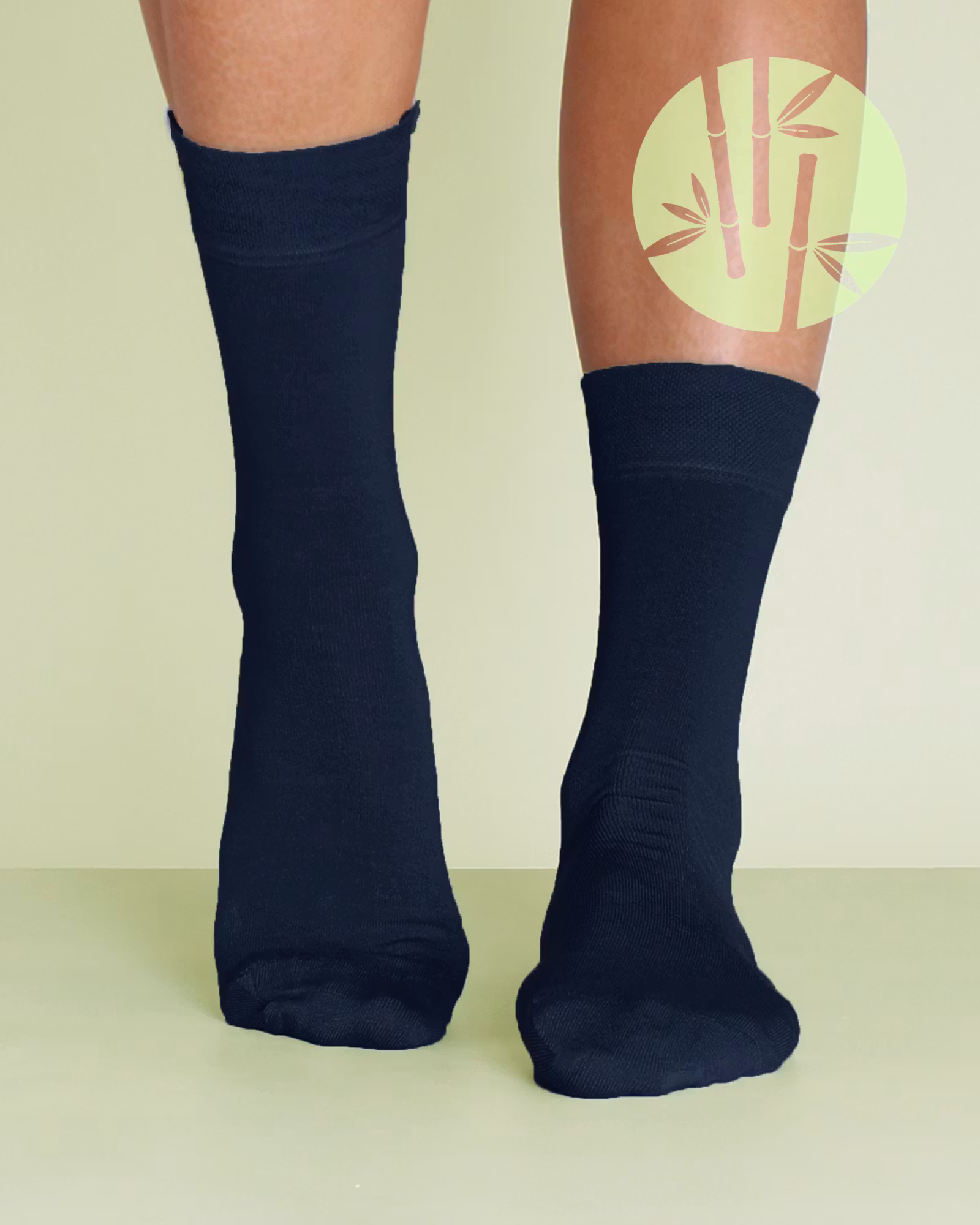 Strumpor i Bambu Seamless 3-Par, Marin