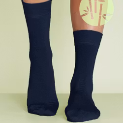 Strumpor i Bambu Seamless 3-Par, Marin