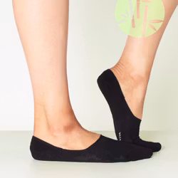 Luxury Bambu No Show, Svart 4-Par