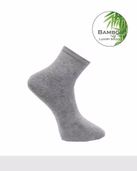 Super-Comfi Short-Ankle Socks Bambu, Grå / 2-Par