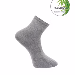 Super-Comfi Short-Ankle Socks Bambu, Grå / 2-Par