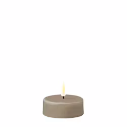 LED-Tealight SAND Ø 6,1 Jumbo, Set av 2
