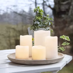 LED-Candles Vintage inklusive fjärrkontroll Set av 5st