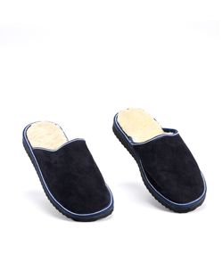 SÄLEN Fårskinn Slippers, Marinblå