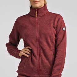 Flatfleece Jacka Dam - Maroon (XS-3XL)