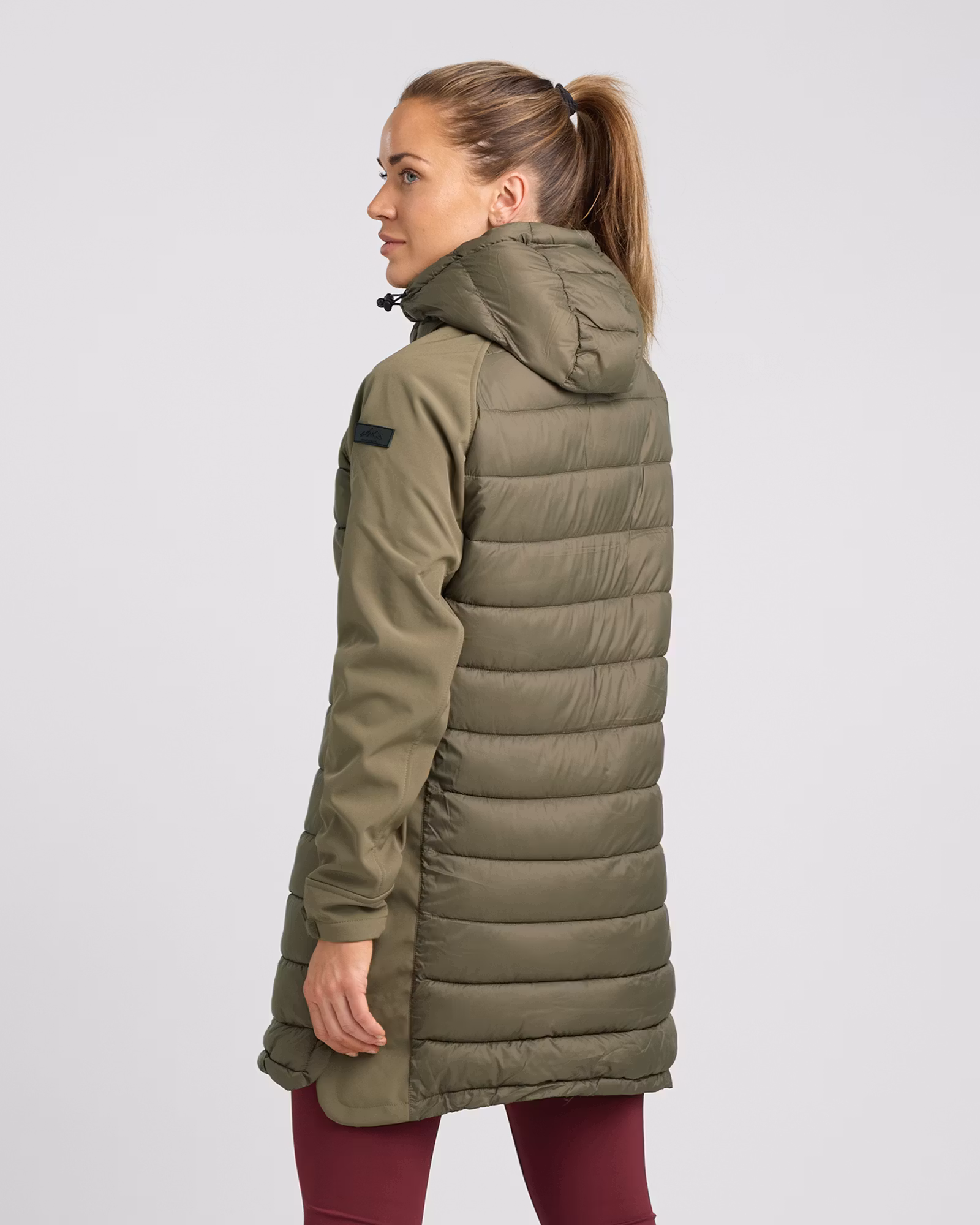 Long Jacket Softshell-Hybrid Dam, Tarmac