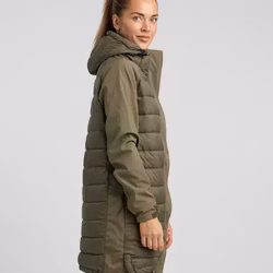 Long Jacket Softshell-Hybrid Dam, Tarmac