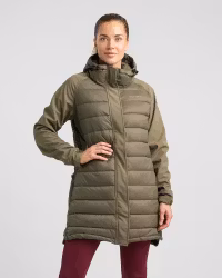 Long Jacket Softshell-Hybrid Dam, Tarmac