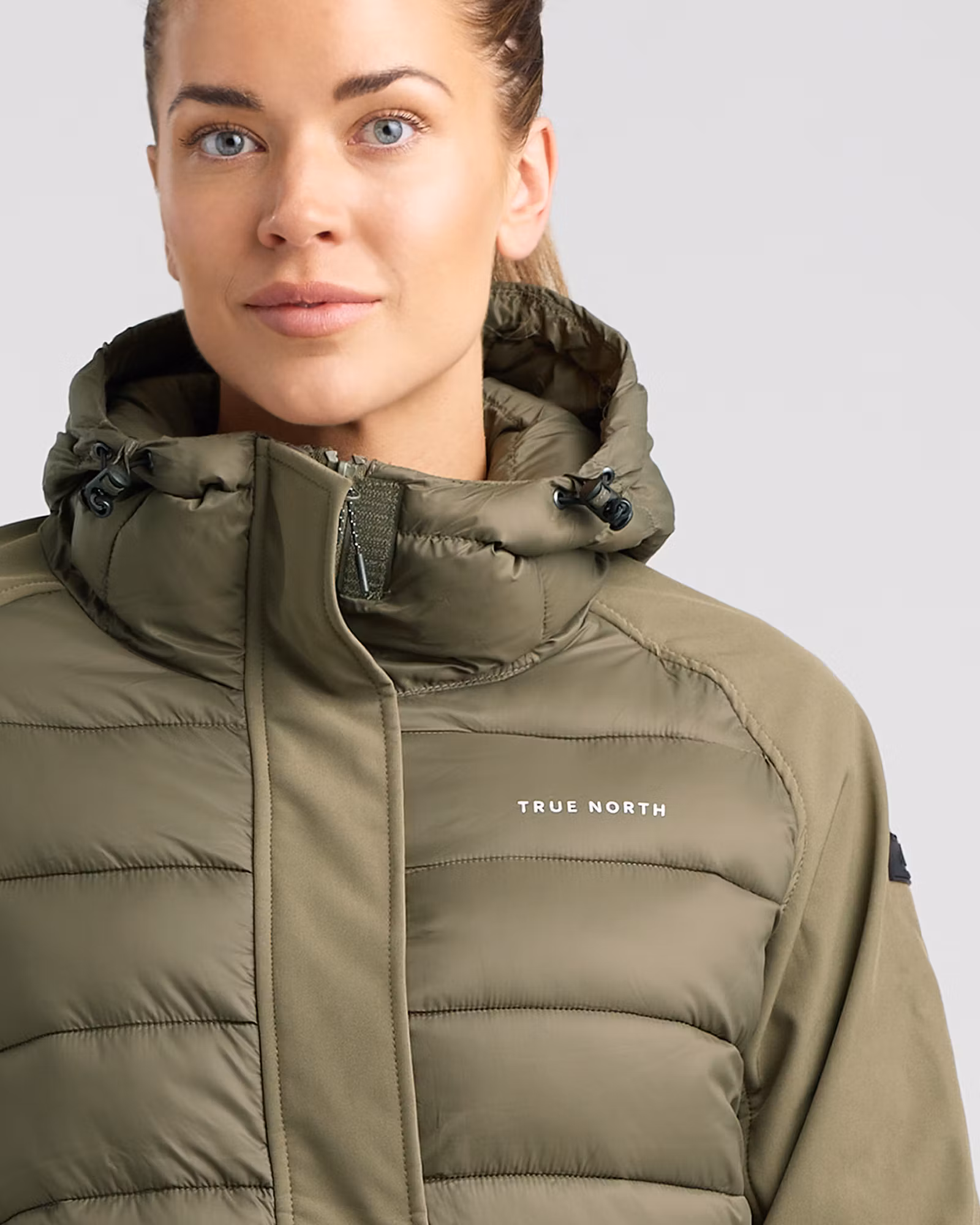 Long Jacket Softshell-Hybrid Dam, Tarmac