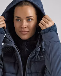 Long Jacket Softshell-Hybrid Dam, INK Blue