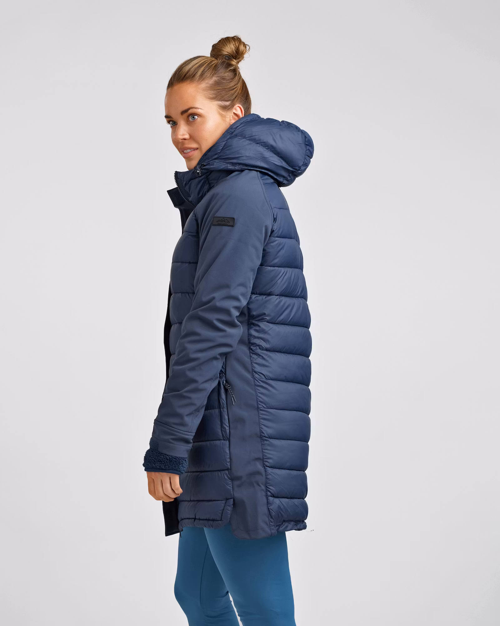 Long Jacket Softshell-Hybrid Dam, INK Blue