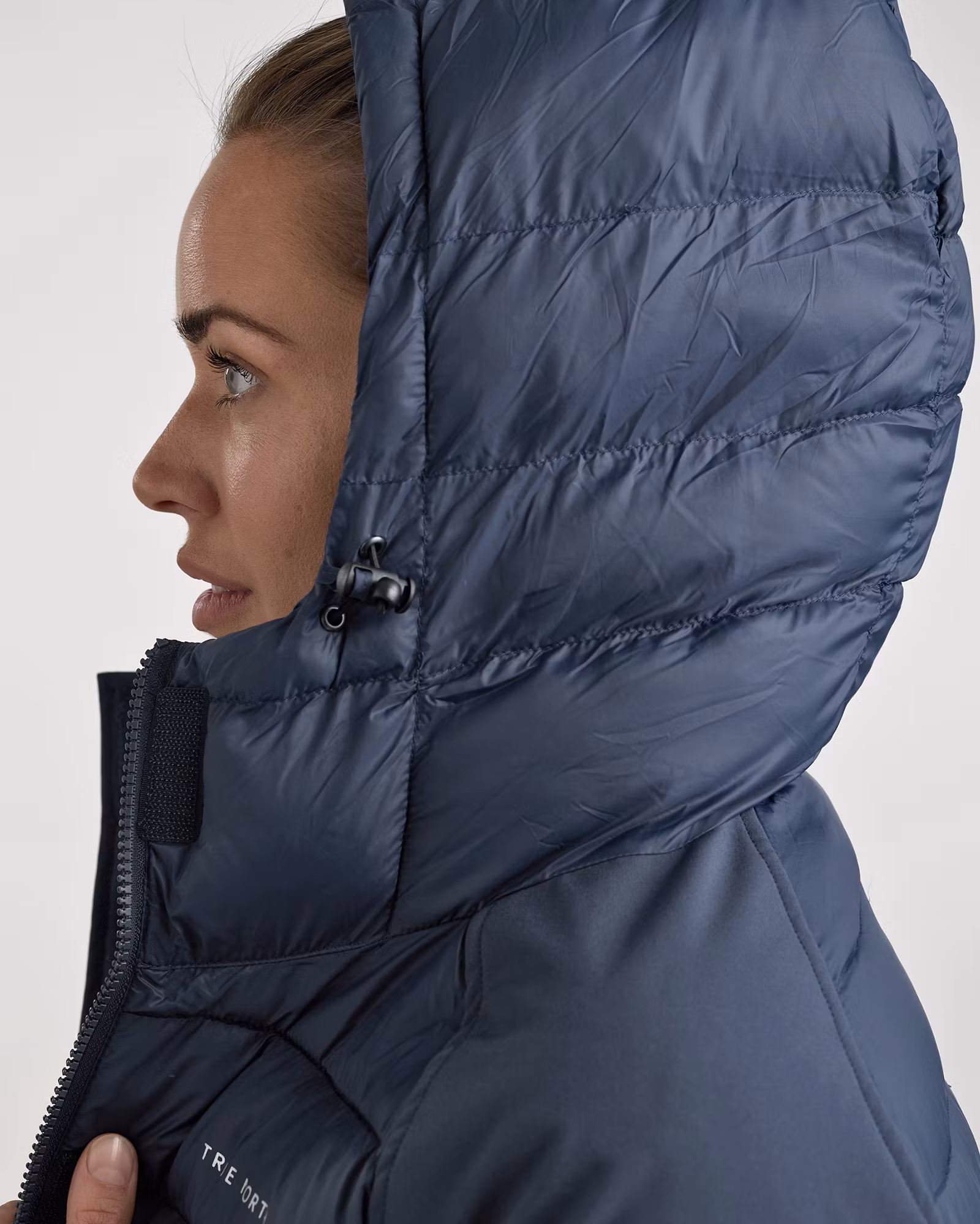 Long Jacket Softshell-Hybrid Dam, INK Blue
