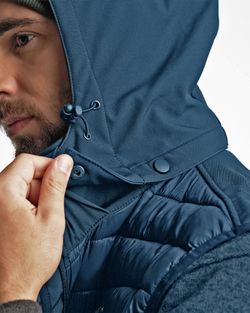 Softshell-Hybrid Jacka Herr Ink-Blue